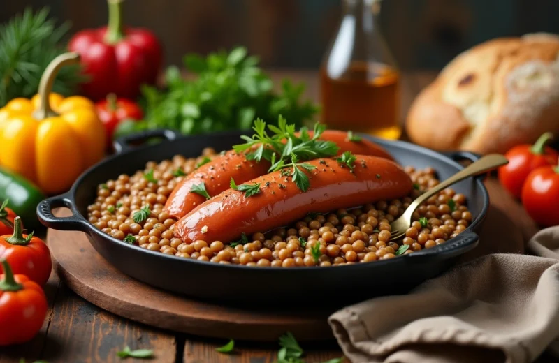 Saucisse de Morteau et lentilles : un mariage de saveurs champêtres