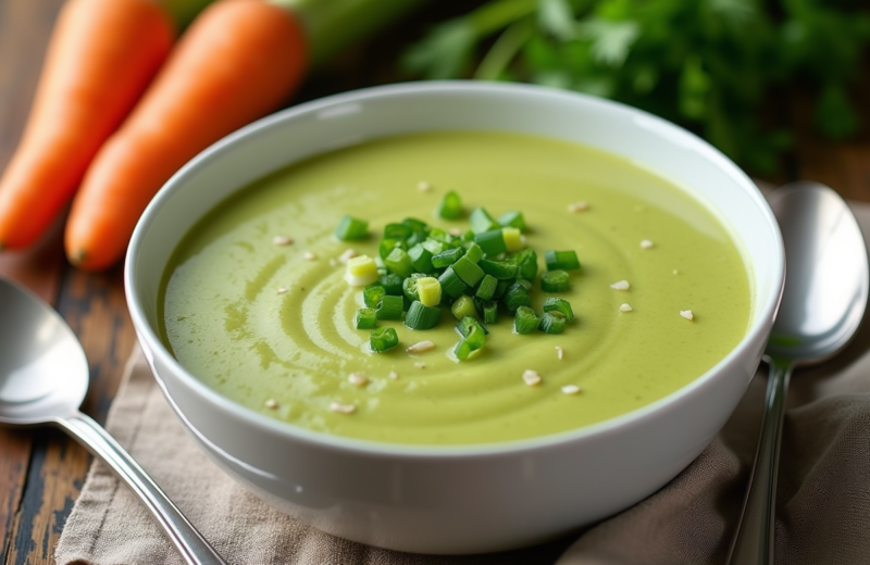 Soupe verte de poireaux : le secret d’une cuisine zéro déchet