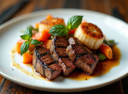 Assiette terre et mer : mariage gourmet entre terre et océan