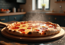 Placez une pizza sur une pierre à pizza : astuces faciles et efficaces