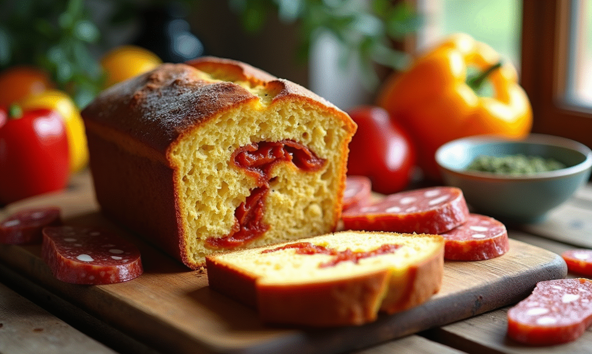 Cake au poivron et au chorizo : associer saveurs espagnoles et françaises
