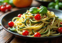 Les meilleures recettes à base de tagliatelles de courgette