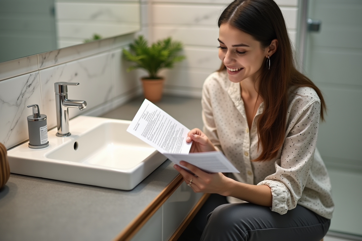 Jeune femme consulte un mode d